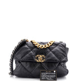 19 Flap Bag Quilted Leather Medium