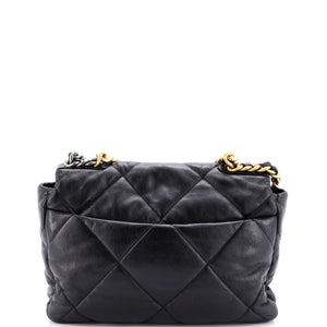19 Flap Bag Quilted Leather Medium