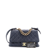 Trapezio Flap Bag Quilted Sheepskin Large