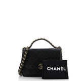 Chain Infinity Top Handle Bag Quilted Lambskin Small