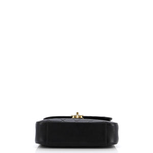 Chain Infinity Top Handle Bag Quilted Lambskin Small