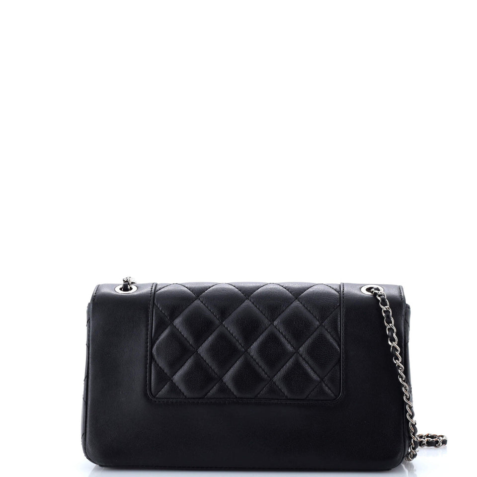 Mademoiselle Vintage Flap Bag Quilted Sheepskin Medium