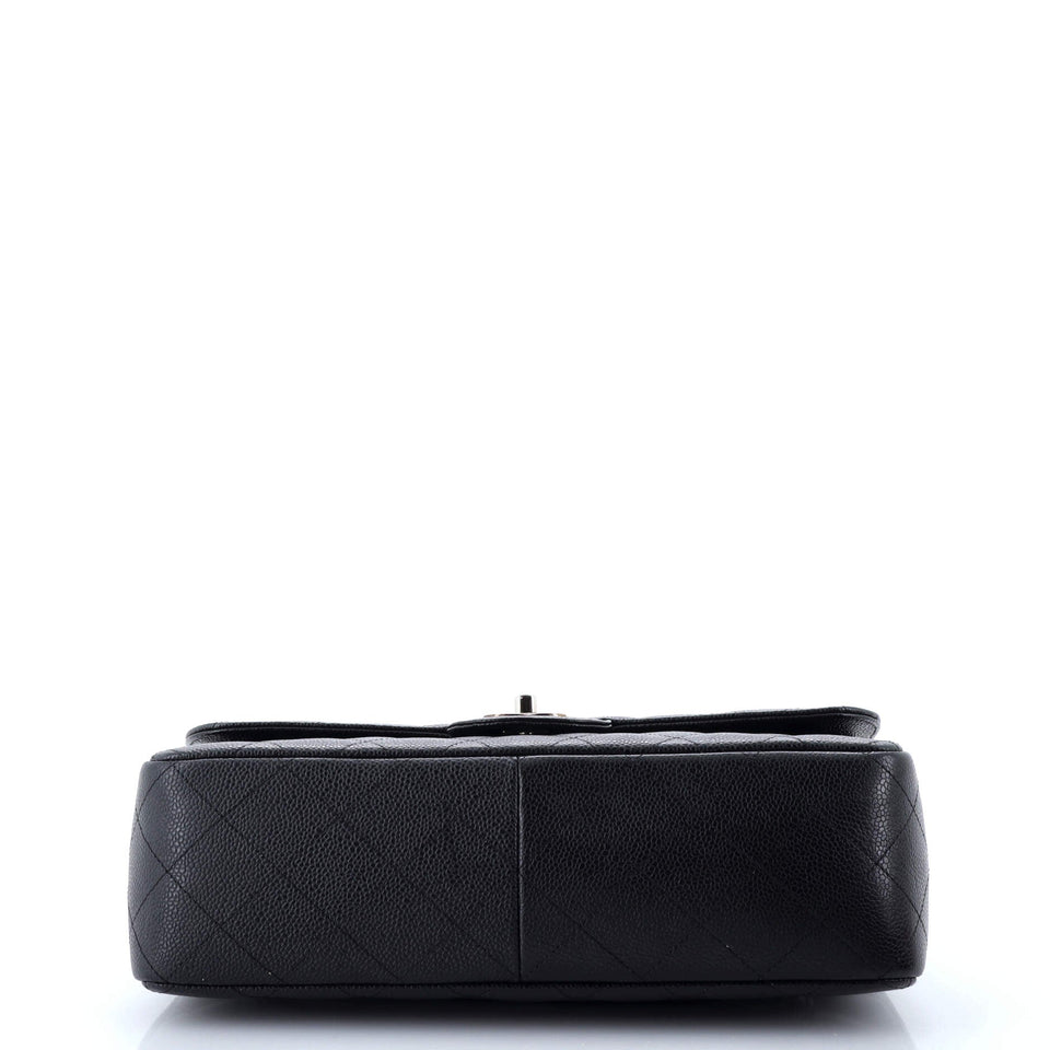 Classic Double Flap Bag Quilted Caviar Jumbo