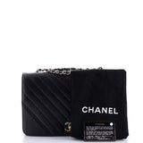 Statement Flap Bag Chevron Calfskin Small