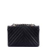 Statement Flap Bag Chevron Calfskin Small