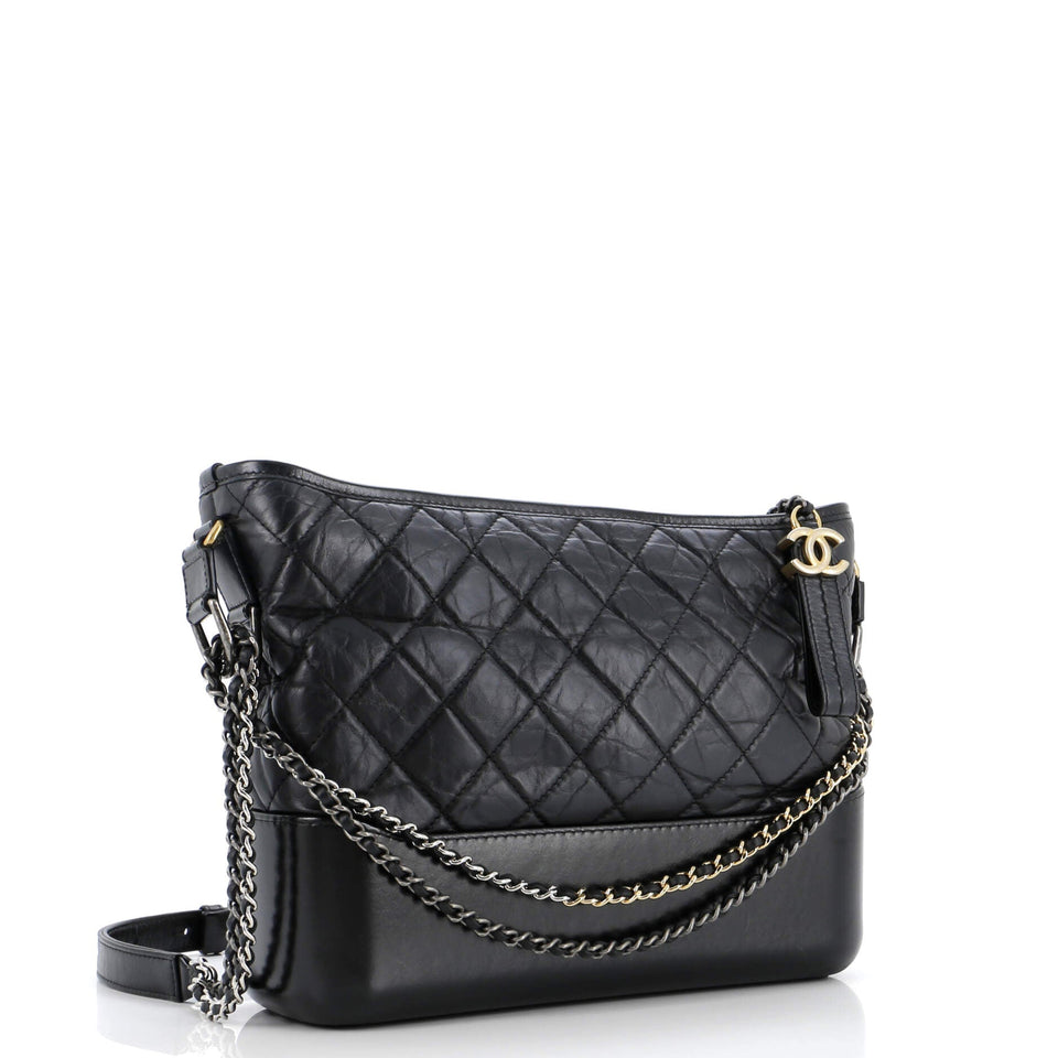 Gabrielle Hobo Quilted Aged Calfskin Medium