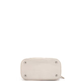 Zip Around Flap Bag Quilted Crumpled Calfskin and PVC Small