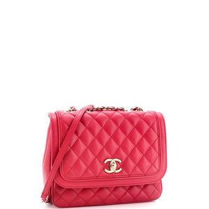 Lovely Day Square Flap Bag Quilted Lambskin Medium