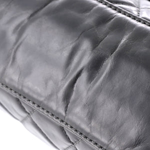 Aged Chain 3 Compartment CC Flap Bag Quilted Calfskin Medium