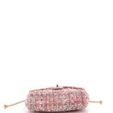 Pearl Handle Flap Bag Quilted Tweed Medium