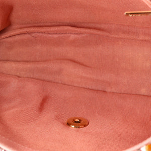 Pearl Handle Flap Bag Quilted Tweed Medium