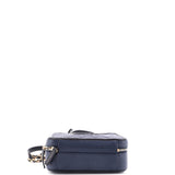 Filigree Vanity Case Quilted Caviar Medium