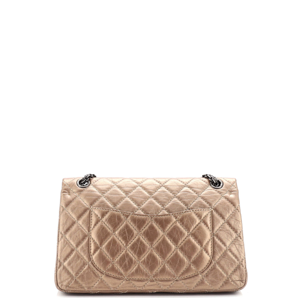 Reissue 2.55 Flap Bag Quilted Metallic Aged Calfskin 226