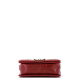 Boy Flap Bag Chevron Embellished Crumpled Calfskin Small