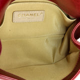 Boy Flap Bag Chevron Embellished Crumpled Calfskin Small