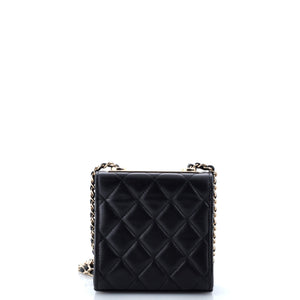 Trendy CC Clutch with Chain Quilted Lambskin Small