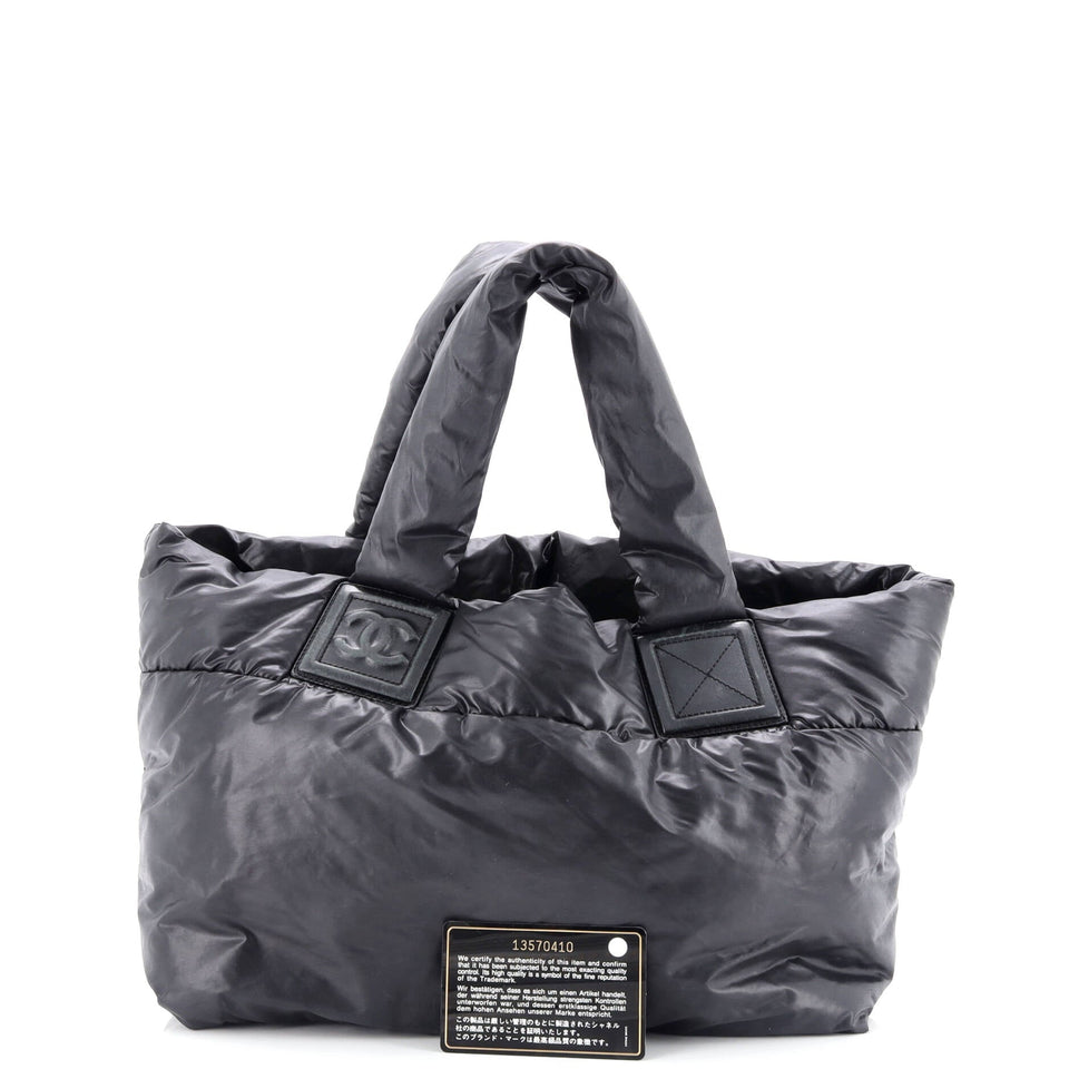 Coco Cocoon Reversible Tote Quilted Lambskin Small