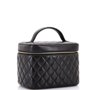 Cosmetic Case Quilted Lambskin Small