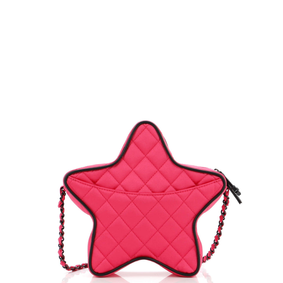CC Walk of Fame Star Bag Quilted Satin