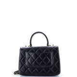 Trendy CC Top Handle Bag Quilted Lambskin Small