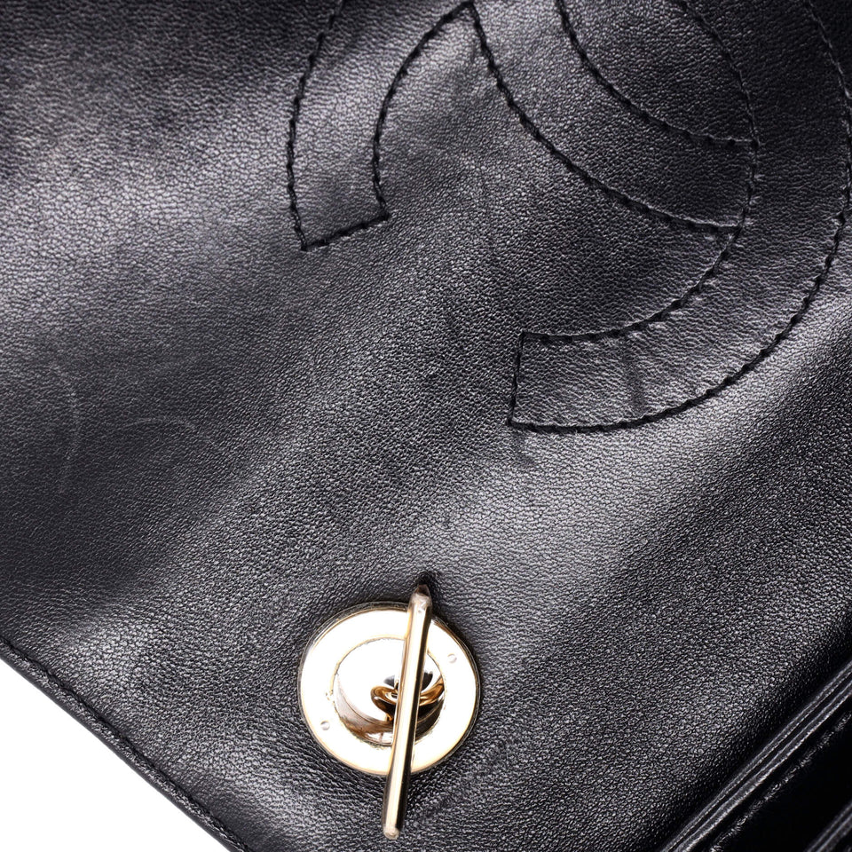 Trendy CC Top Handle Bag Quilted Lambskin Small