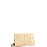 Boy Wallet on Chain Quilted Caviar