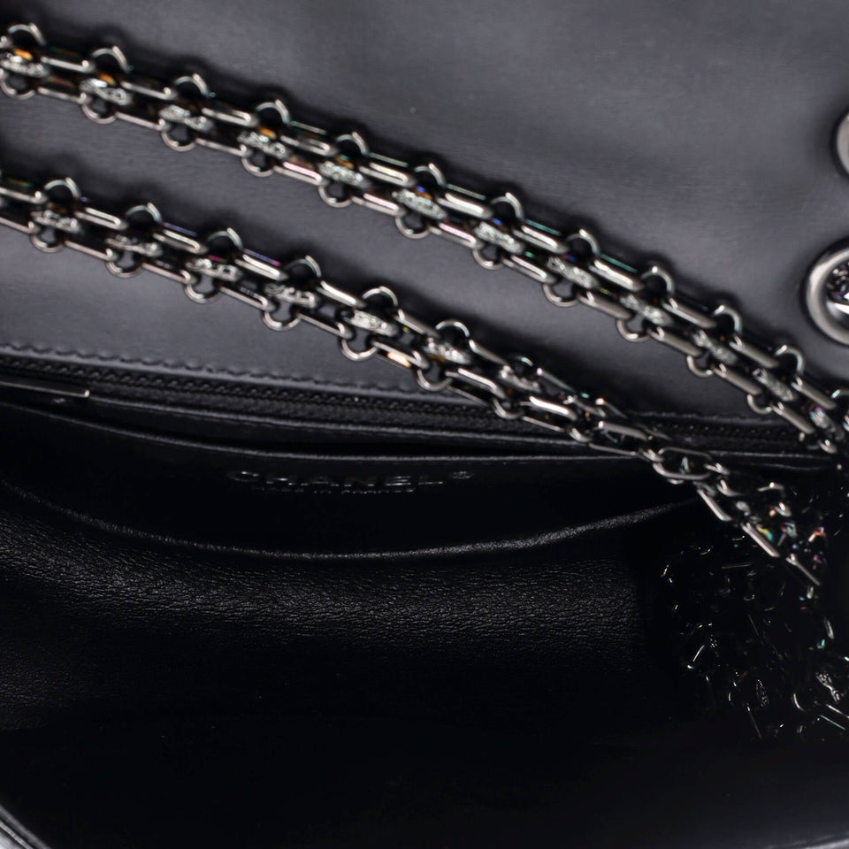 So Black Reissue 2.55 Flap Bag Quilted Patent Mini