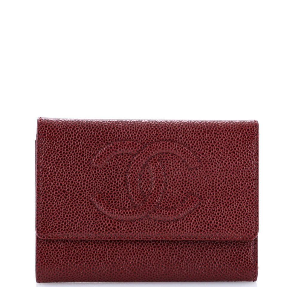 Trifold CC Wallet Caviar Long