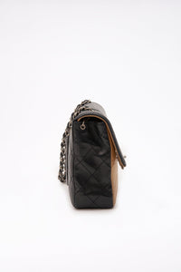 Chanel Vintage Timeless Black And Cream Single Flap Bag