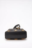 Vintage Chanel Black Caviar Leather Bucket Bag