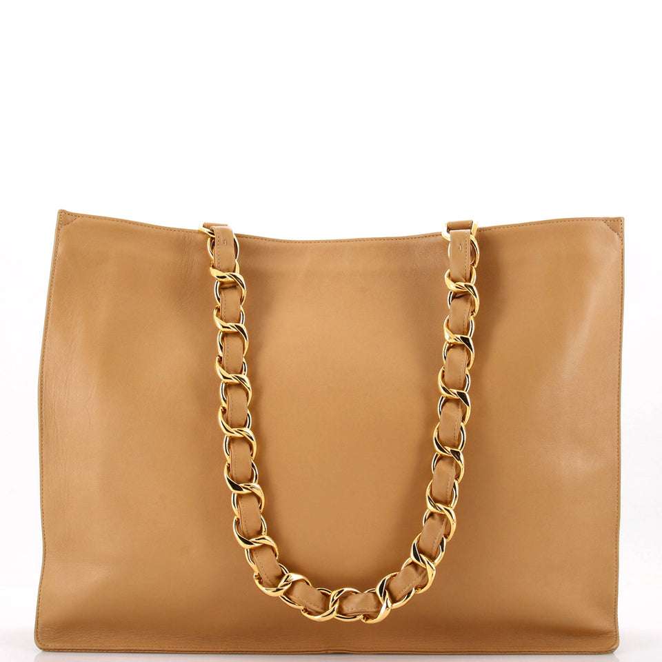 Vintage CC Chain Tote Lambskin XL