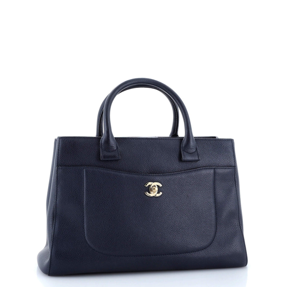 Neo Executive Tote Grained Calfskin Small