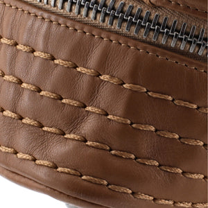 Expandable Ligne Flap Bag Quilted Calfskin Medium
