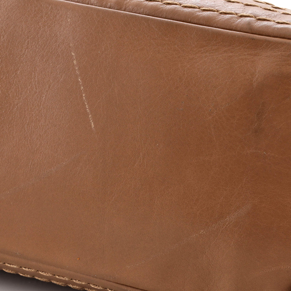 Expandable Ligne Flap Bag Quilted Calfskin Medium