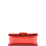 Boy Flap Bag Quilted Plexiglass Patent Small