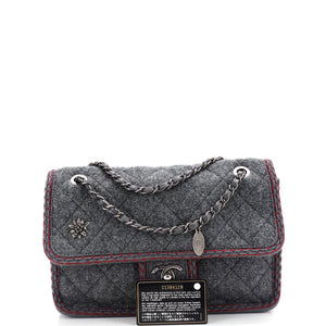 Paris-Salzburg Flap Bag Quilted Wool Medium