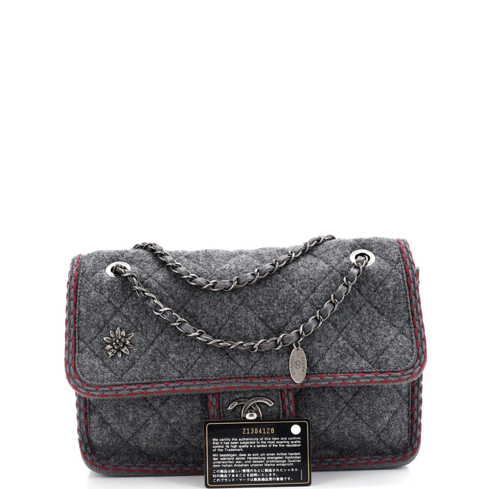 Paris-Salzburg Flap Bag Quilted Wool Medium