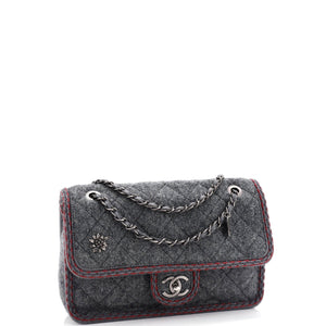 Paris-Salzburg Flap Bag Quilted Wool Medium