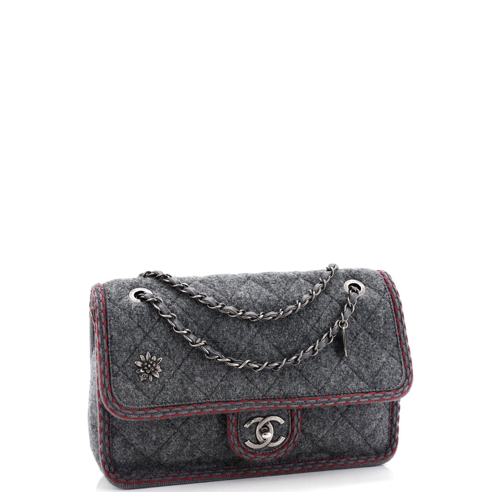 Paris-Salzburg Flap Bag Quilted Wool Medium