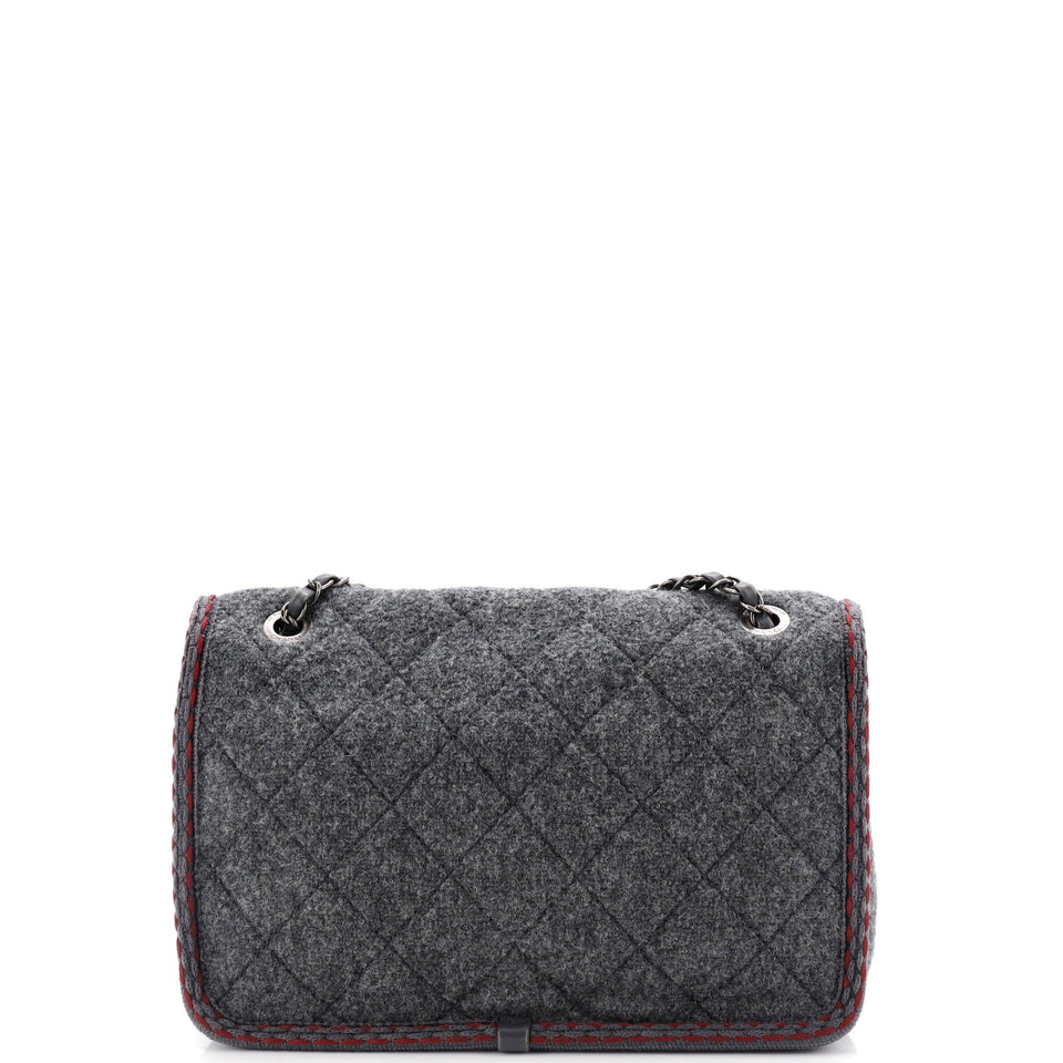 Paris-Salzburg Flap Bag Quilted Wool Medium