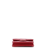 Top Handle Flap Coin Purse with Chain Quilted Lambskin