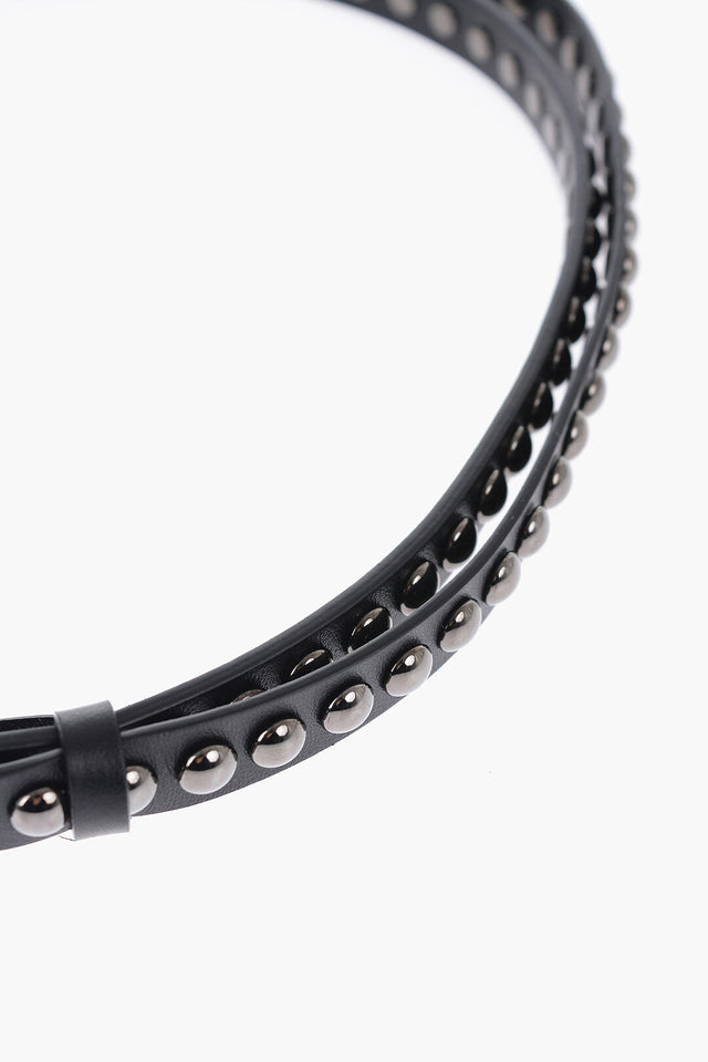 Dior Leather Studded Belt 15Mm