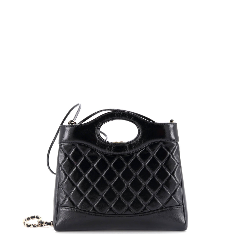 31 Shopping Bag Quilted Lambskin Small