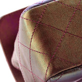 Classic Single Flap Bag Quilted Iridescent Lambskin Mini
