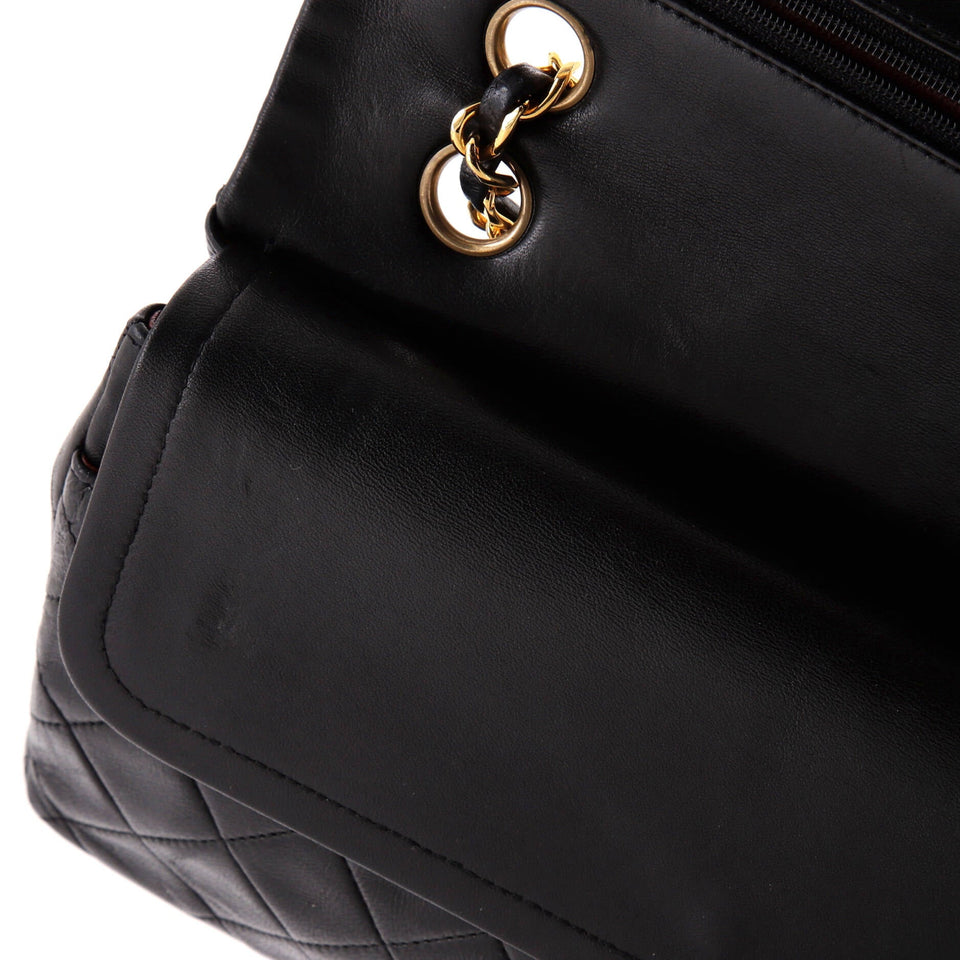Vintage Classic Double Flap Bag Quilted Lambskin Medium