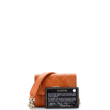 Boy Flap Card Holder on Chain Quilted Caviar