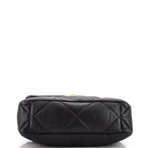 19 Flap Bag Quilted Leather Large
