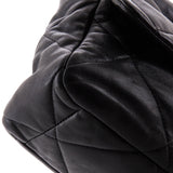 19 Flap Bag Quilted Leather Large