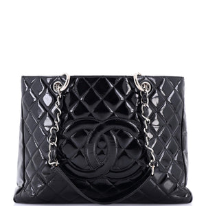 Grand Shopping Tote Quilted Patent