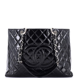 Grand Shopping Tote Quilted Patent